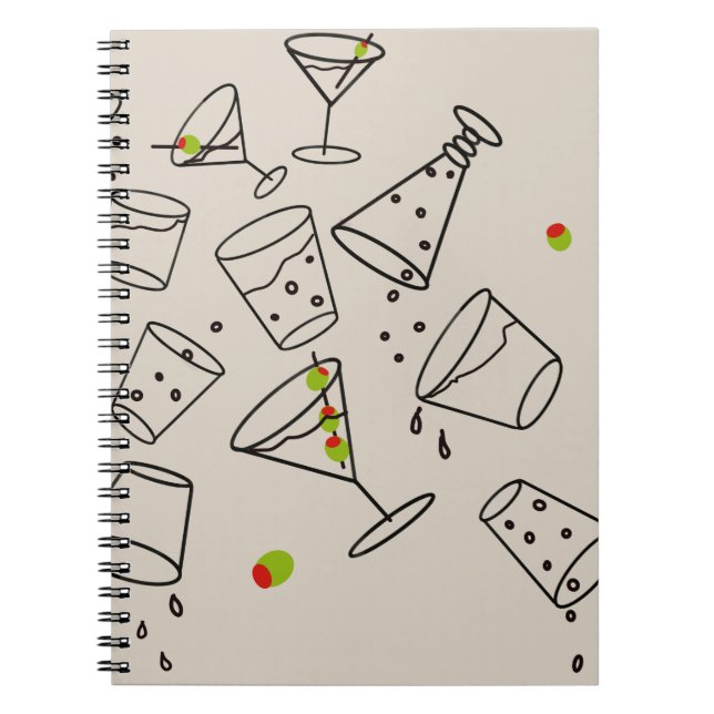 Drinks Spiral Notebook (Front)