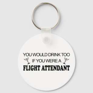 DrinkToo - Flight Attendant Keychain