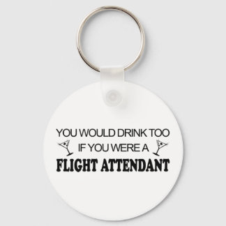 DrinkToo - Flight Attendant Keychain