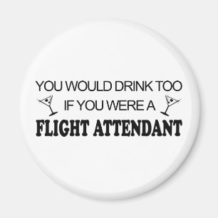 DrinkToo - Flight Attendant Magnet