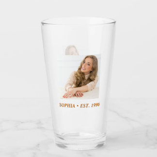 drinkware birthday personalized photo, Modern Glass