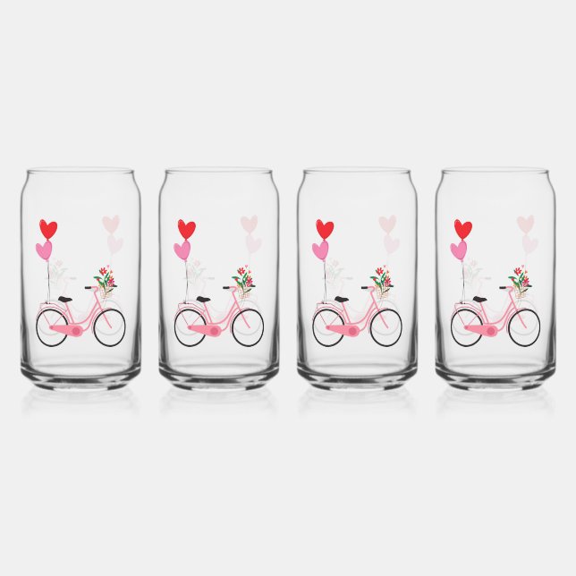 Drinkware Set - Bicycle Can Glass (Front)