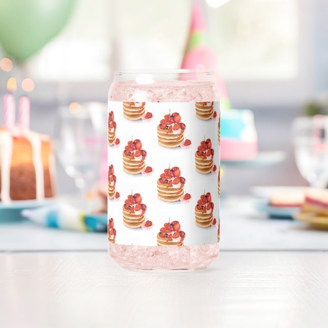 Drinkware Set Breakfast Pancakes  Can Glass (Insitu (Birthday))
