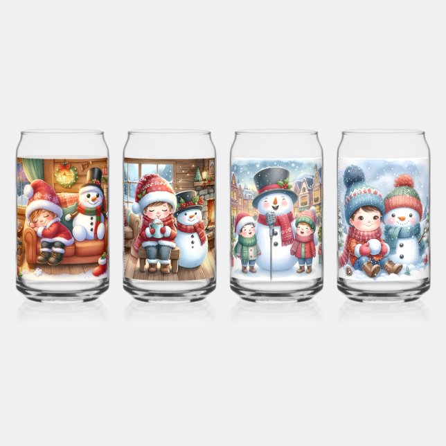 Drinkware Set-Christmas Snowman (Recto)