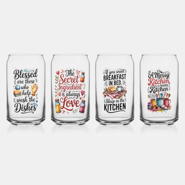 Drinkware Set-Funny  Jokes Can Glass (Front)