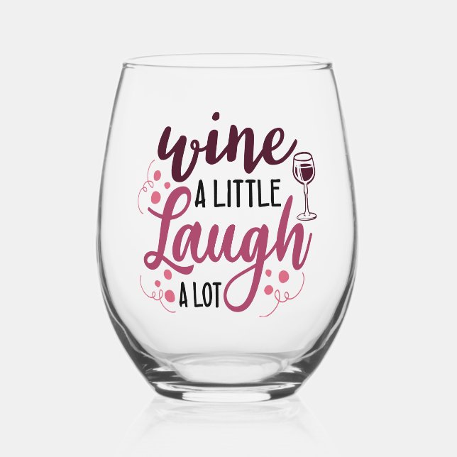 Drinkware Set Stemless Wine Glass (Front)