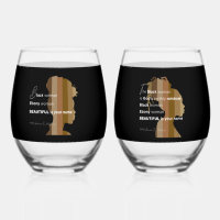 Drinkware Set Stemless Wine Glass