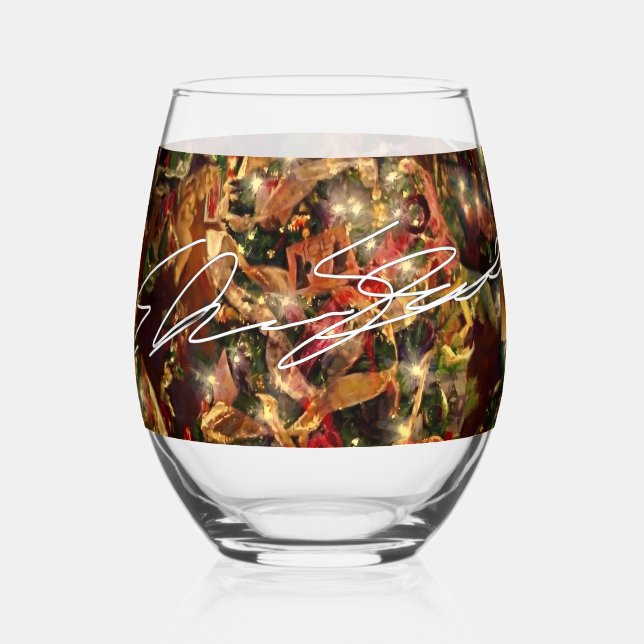 Drinkware Set Stemless Wine Glass (Front)