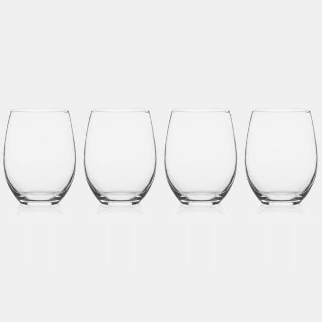 Drinkware Set Stemless Wine Glass (Front)
