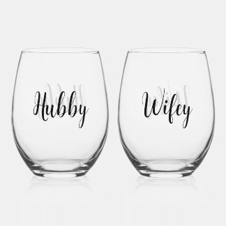 Drinkware Set Stemless Wine Glass