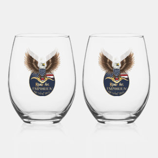 Drinkware Set Stemless Wine Glass