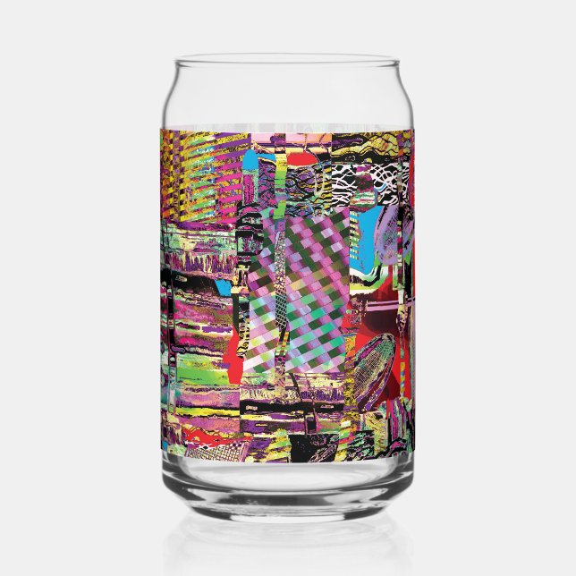 Drinkware Set – Urban Fractals Can Glass (Front)