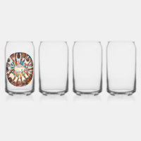 Drinkware Style: Printed Can Glass, Set: Set of 4,