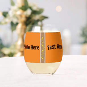 Drinkware Style: Printed Wine Glass photo   text.