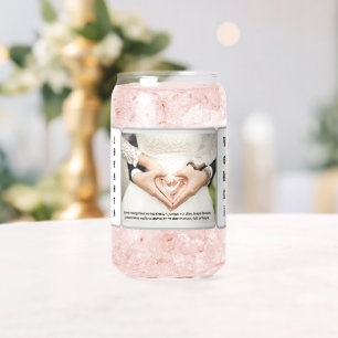 Drinkware wedding photo with Name Can Glass. Glass