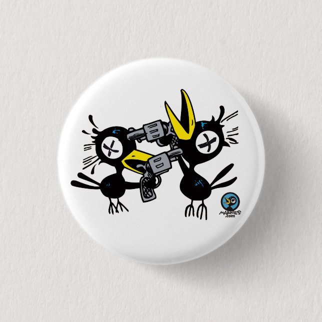 Drinky Crow POW! Button (Front)