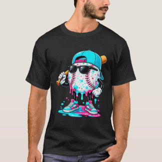 Drip Baseball Lifestyle Mascot Shirt Funny Boys Ki