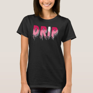 Drip Dripping Coral Chalk 1s Matching T-Shirt