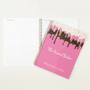 Drip Frosting Cupcake Cake Bakery Business Planner