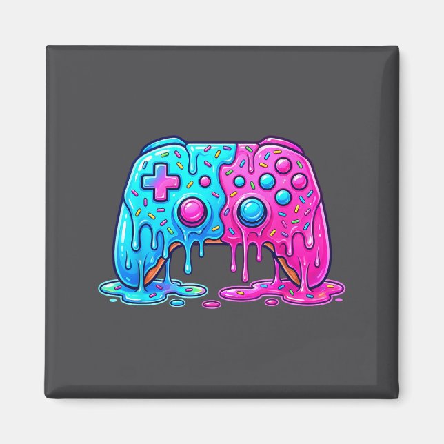 Drip Gamer Controller Boys Video Game Retro Gaming Magnet (Front)