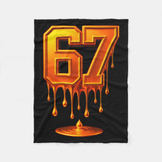 Dripng Gold 67 Meme Respect The Drip 67 Golden Aur Fleece Blanket