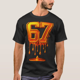 Dripng Gold 67 Meme Respect The Drip 67 Golden Aur T-Shirt