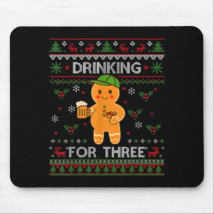 Dripng Ice Cream Baseball Santa Hat, Xmas Pajama K Mouse Pad