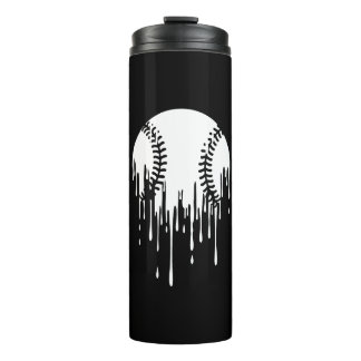 Dripping Baseball Design for Bold Sports Fans Thermal Tumbler