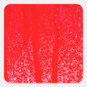 dripping blood square sticker
