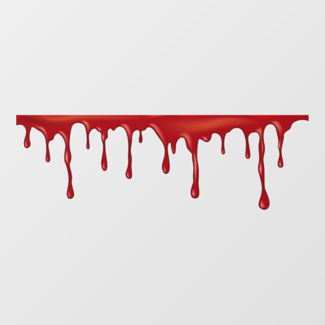 Dripping Blood Window Cling (Sheet)
