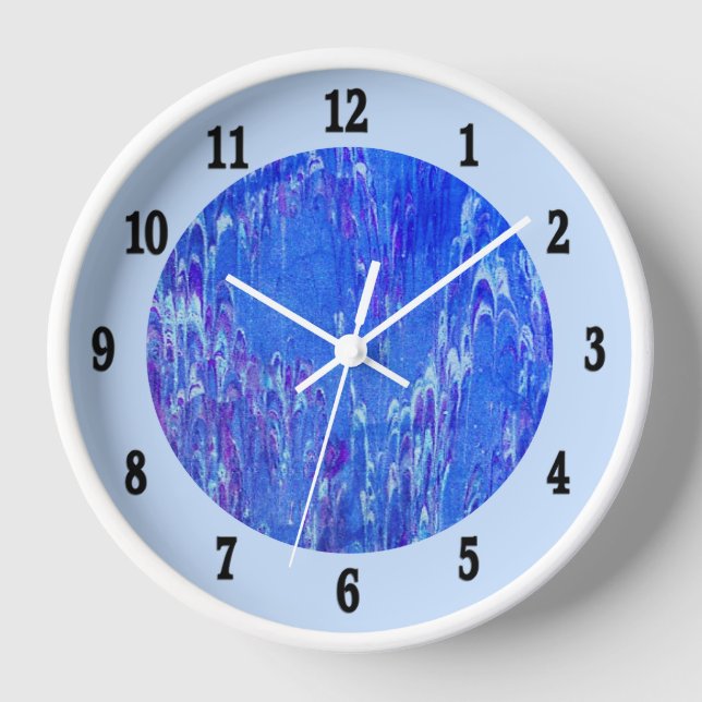 Dripping Blue Lava Clock (Front)