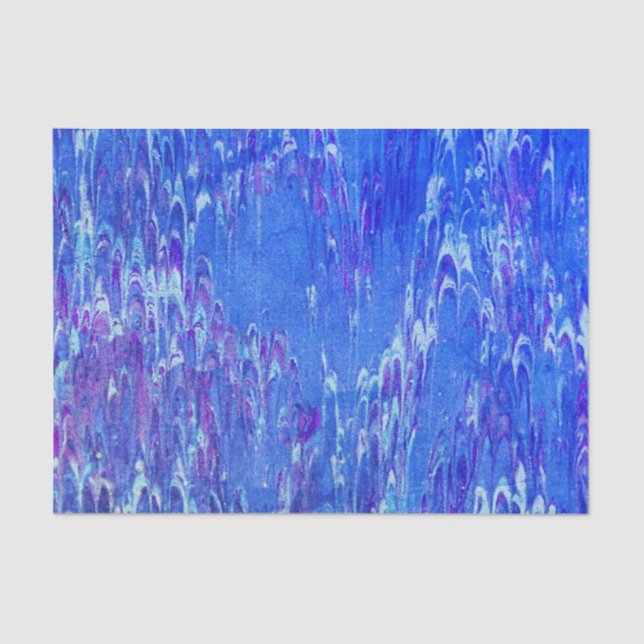 Dripping Blue Lava Tissue Paper (Front)