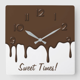 Dripping Chocolate - Wall Clock