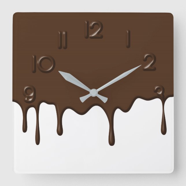 Dripping Chocolate - Wall Clock (Front)