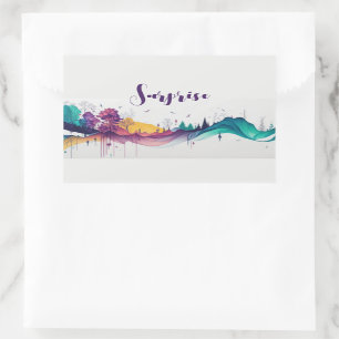 Dripping Colourful Scenery Sticker