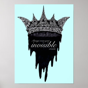 Dripping Crown with Text - v2 Poster