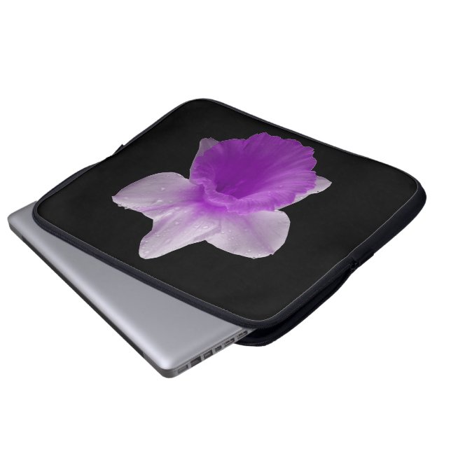 Dripping Daffodil Purple Laptop Bag (Front Bottom)
