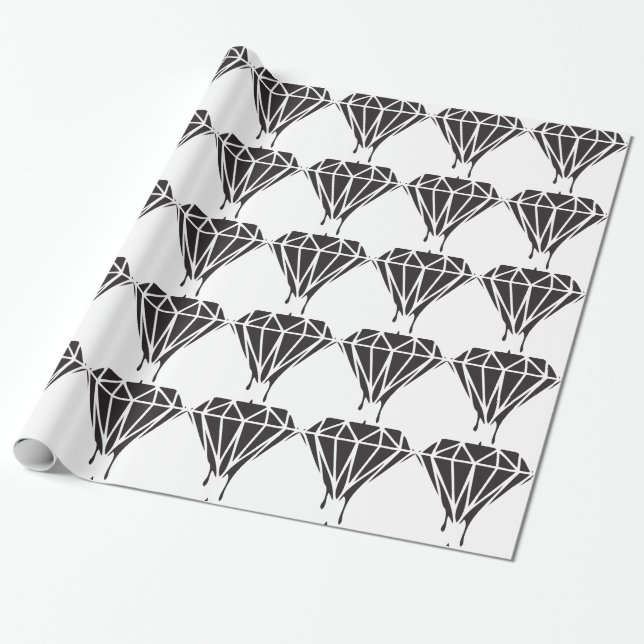 Dripping Diamond Dope Swag Gear Wrapping Paper (Unrolled)
