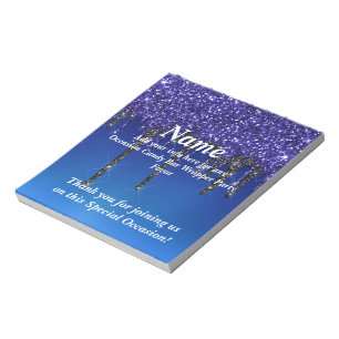 Dripping Glitter Candy Bar Wrapper Party Favours Notepad