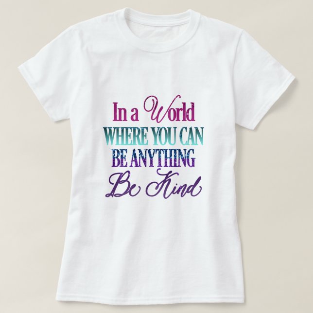 Dripping Glitter Inspirational Quote T-Shirt (Design Front)