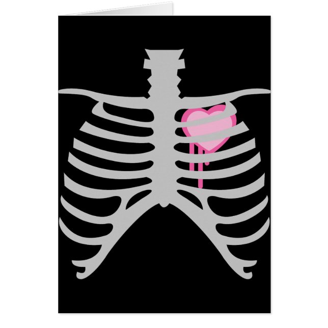 Dripping Heart in Ribcage (Front)