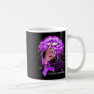 Dripping Lips Butterflies Women Overdose Awareness Coffee Mug