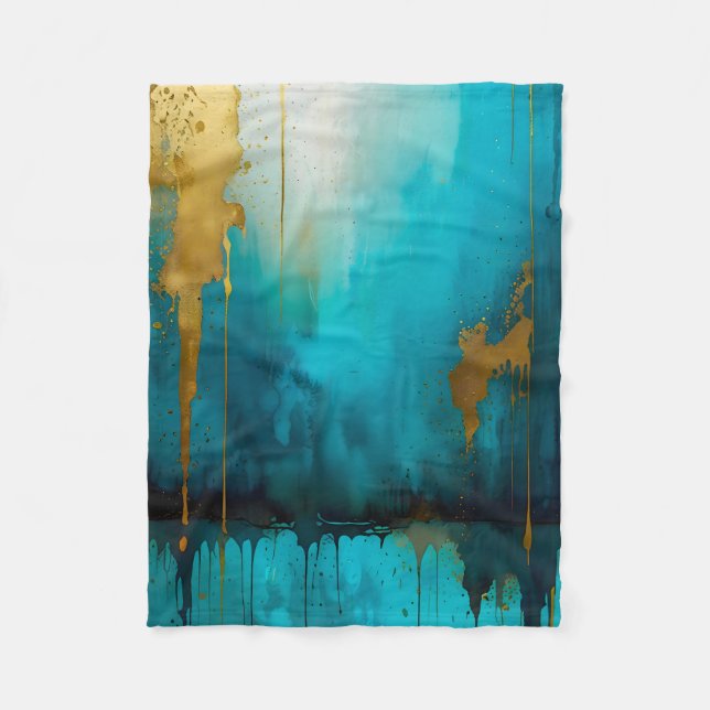 Dripping Luxury Fleece Blanket (Front)