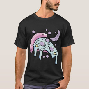 Dripping Moon Kawaii Cheese Pizza Slice a Pastel G T-Shirt