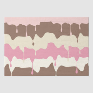 Dripping Neapolitan Ice Cream Tissue Paper