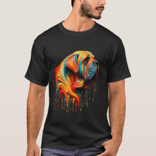 Dripping Paint Art Bullmastiff Bullmastiffs T-Shirt