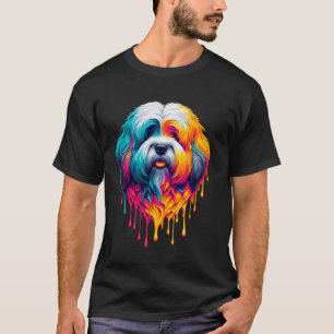 Dripping Paint Art Coton de Tulear T-Shirt