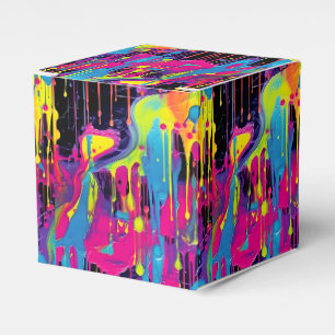 Dripping Paint Graffiti Favor Box