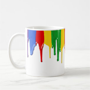 Dripping Paint Modern Art Coffee Mug