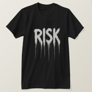 Dripping Paint RISK Grunge Typography Streetwear T T-Shirt